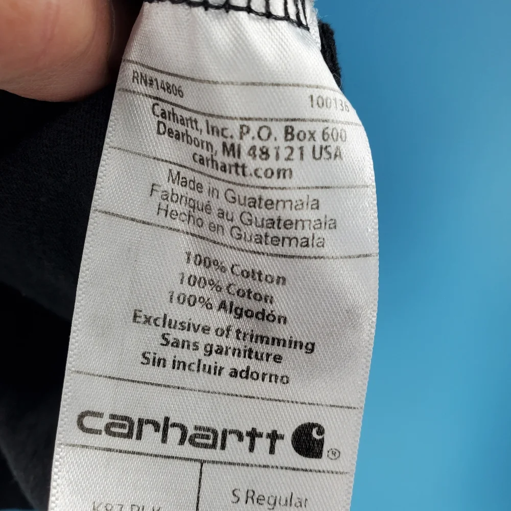 Carhartt black "Love is One" crewneck t-shirt S - Picture 10 of 13